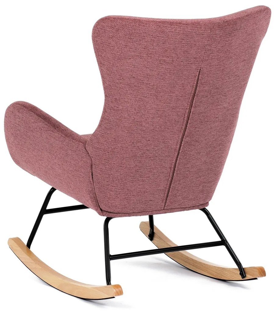 Fotel bujany PINK2, różowy