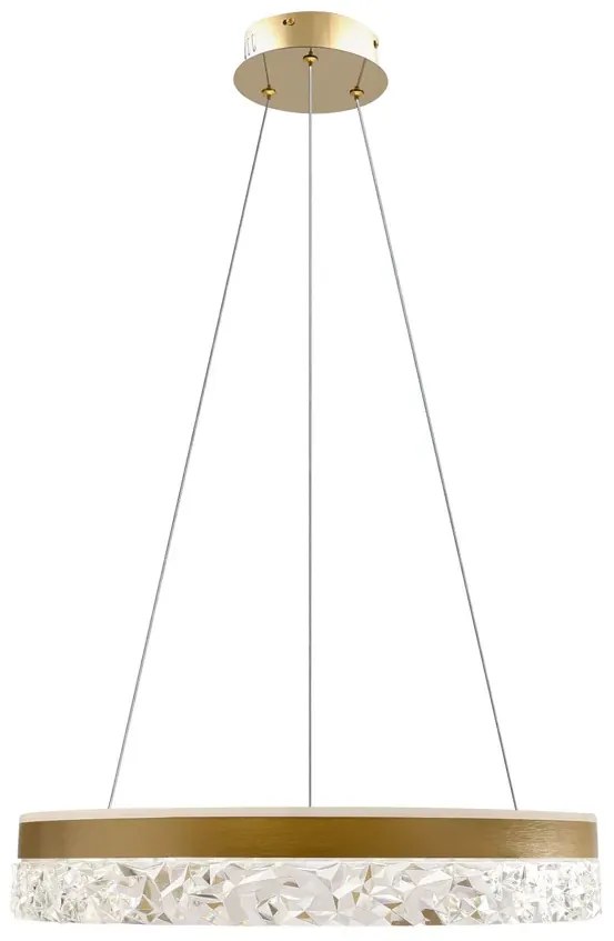 Złota lampa wisząca w stylu glamour - 3X M099 P8-M98