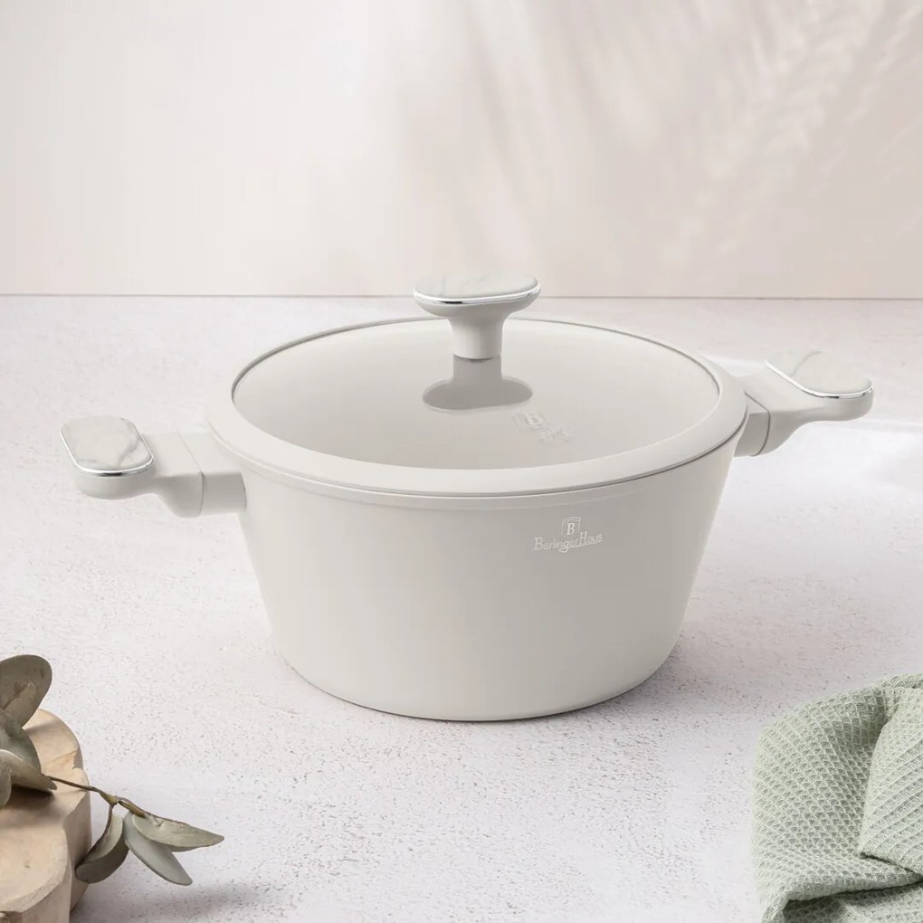 BerlingerHaus Zestaw naczyń z powłoką tytanową Sahara Marble, 10 szt.