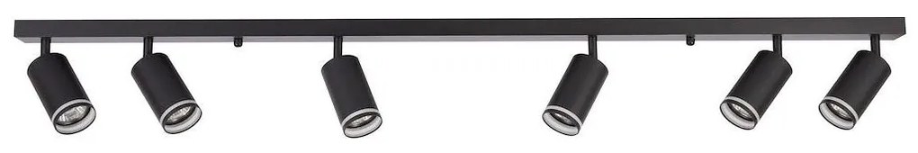 Oprawa punktowa PIPE 6xGU10/10W/230V czarna