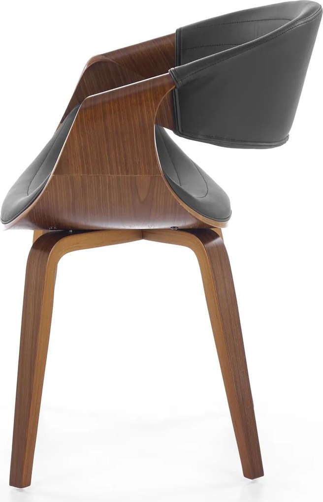 Orzechowe krzesło z giętej sklejki K544 Halmar