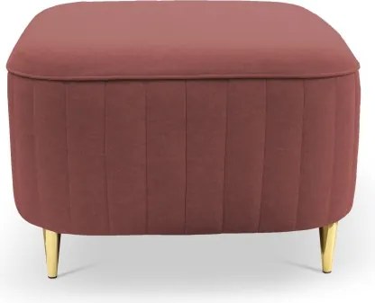 Pufa LAREN w kolorze burgundowym w tkaninie CASTEL 59