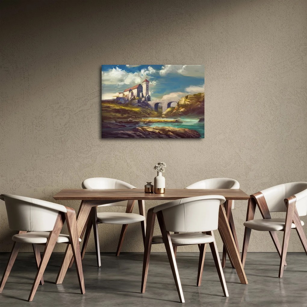 Obraz - Średniowieczny zamek (70x50 cm)