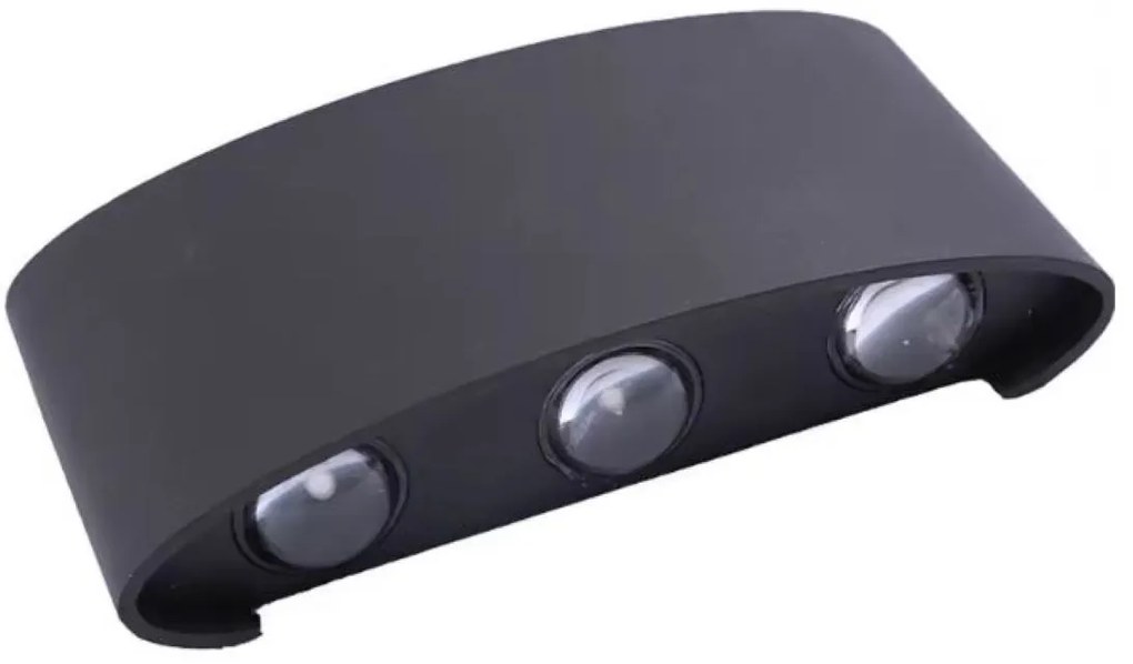 Kinkiet lampa wisząca LED elewacyjny metalowa AT86-3KL-Black