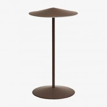 Bezprzewodowa Lampa Stołowa Led Do Użytku Zewnętrznego Z Żelaza Emilein Chocolate - Sklum