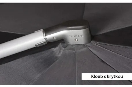 KNIRPS 340 cm - duży luksusowy parasol ogrodowy z drążkiem bocznym : Kolor parasola - Naturalny