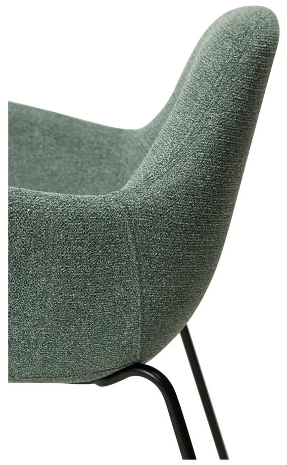 Jasnozielony fotel z materiału bouclé Zimmer – DAN-FORM Denmark