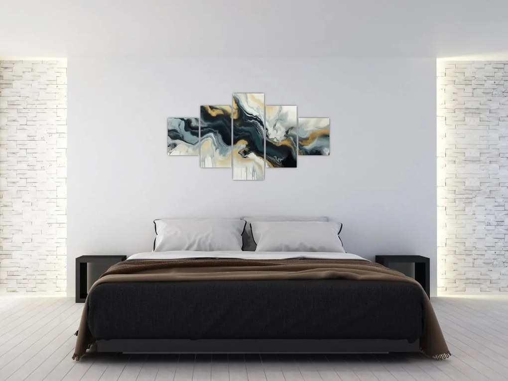 Obraz - Rysunek marmurkowy (125x70 cm)