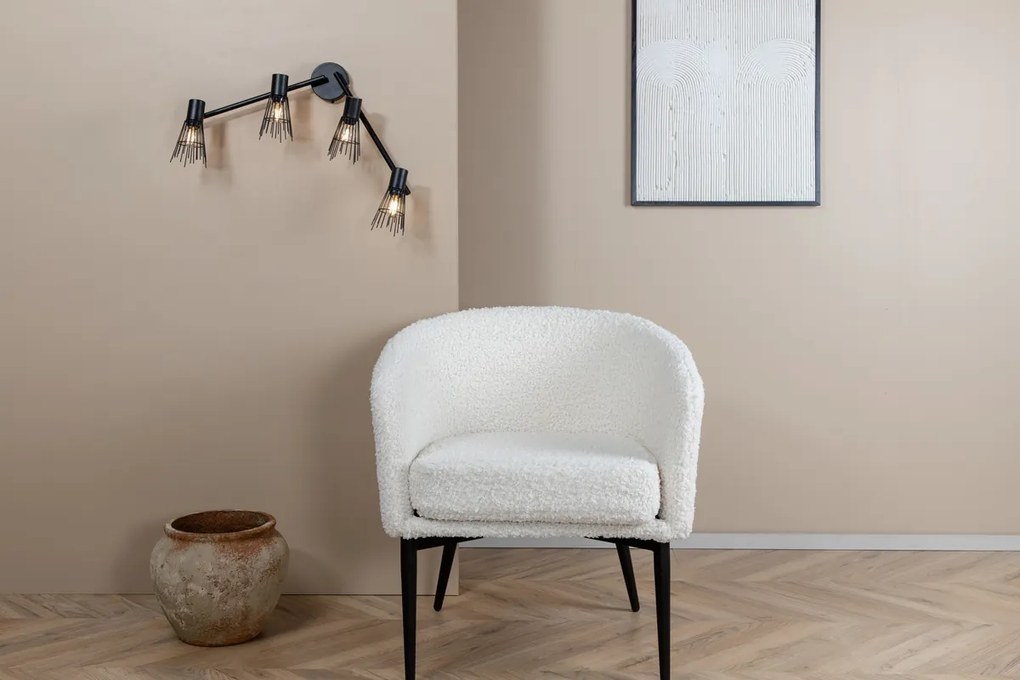 Designowa lampa ścienna PICO, czarna