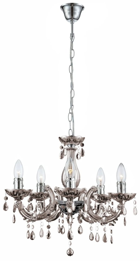 LAMPA SUFITOWA WISZĄCA EBT003-5CP GREY