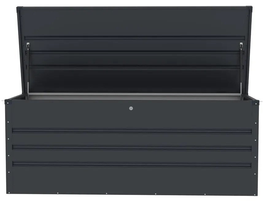Antracytowa skrzynia ogrodowa Max C – Rojaplast