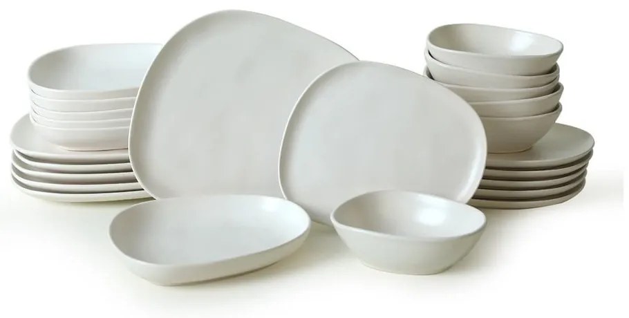 Ceramiczny zestaw talerzy 24 szt. – Hermia