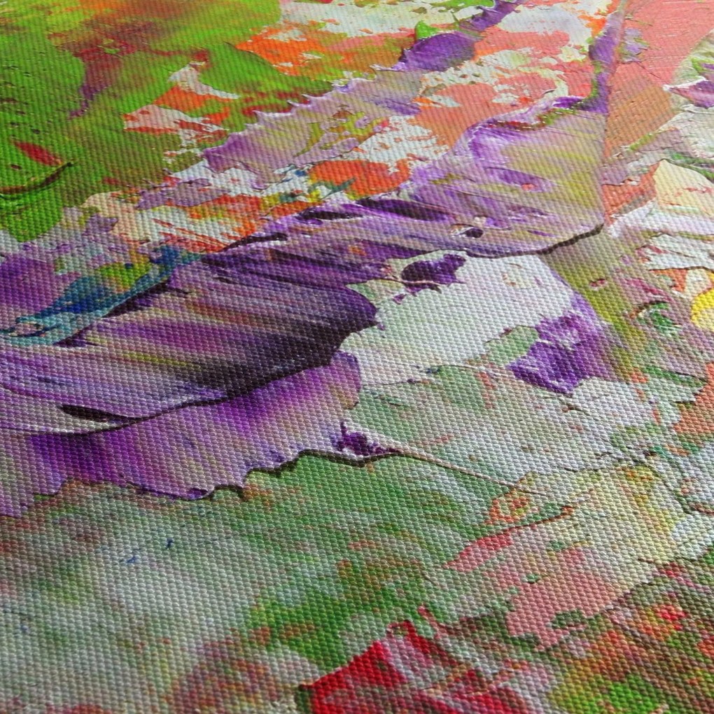 Obraz abstrakcji - malarstwo (125x70 cm)