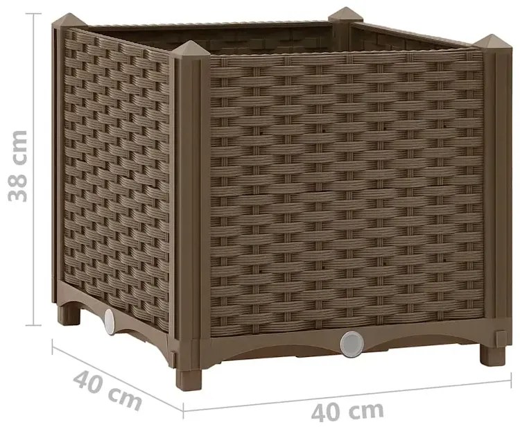 Kwadratowa donica ogrodowa E2-K88