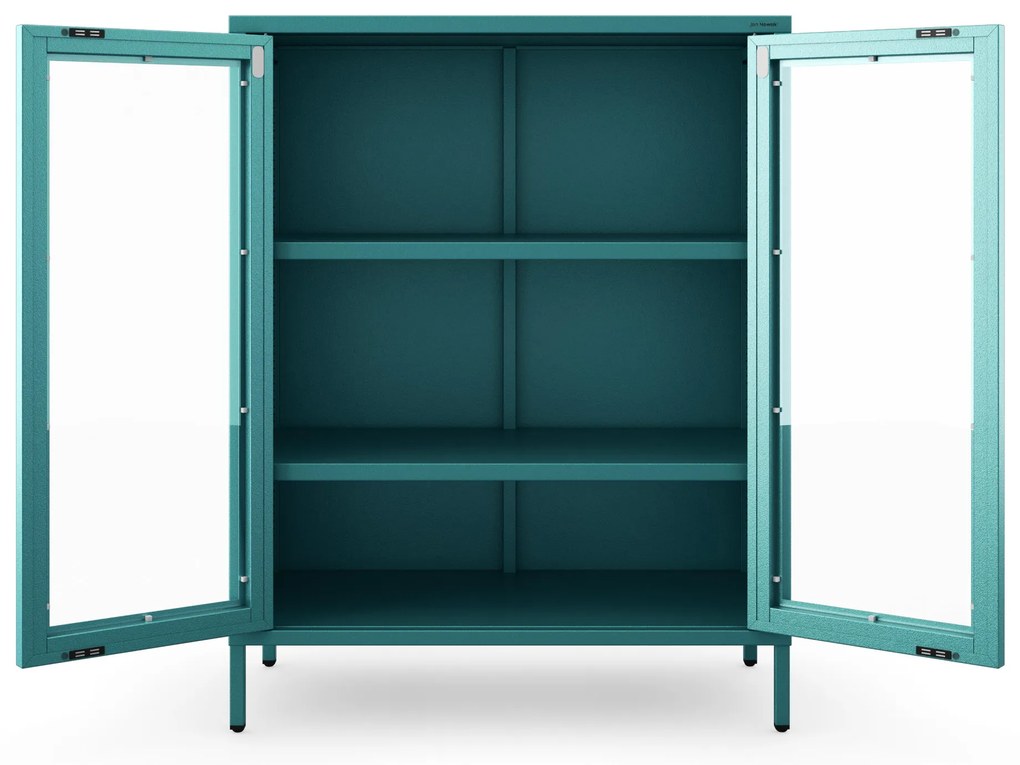 Witryna przeszklona niska morska: Modern GINA, 800 x 1015 x 400 mm