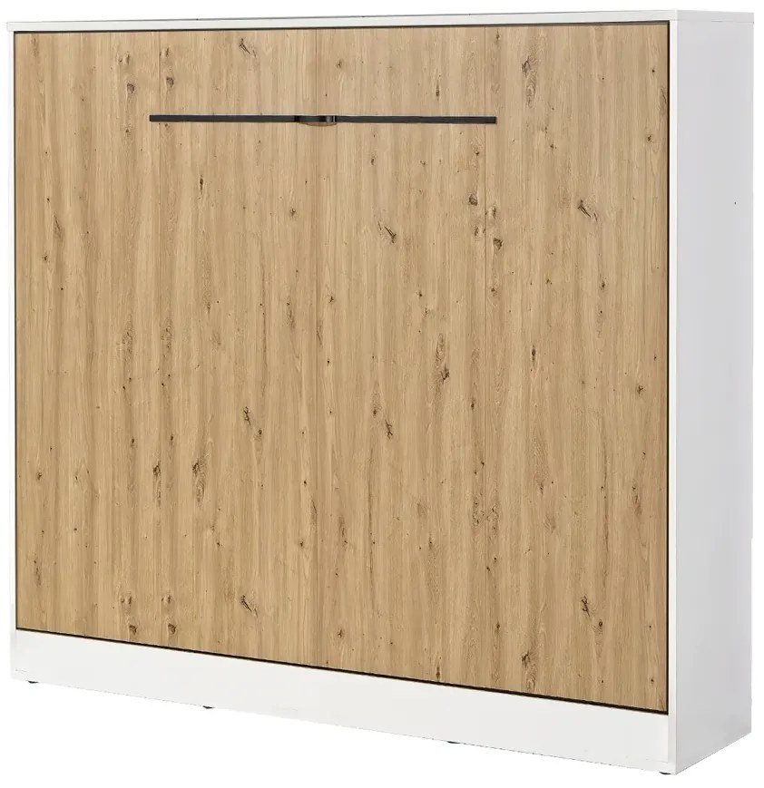 Tapczan rozkładany poziomy dąb + czarny uchwyt 160x200 S0-N70