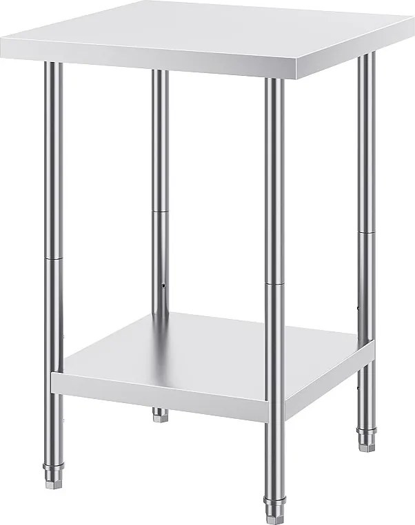 Stołek Kuchenny SucceBuy 60.96x60.96x86.36 cm, Komercyjny Stolik do Przeworku Żywności