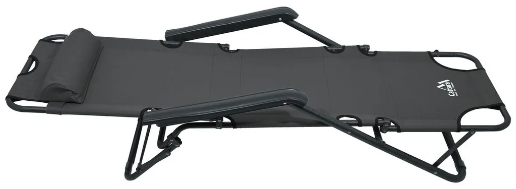 Cattara 13513 Leżak składany Comfort, antracyt, 155 x 61 cm
