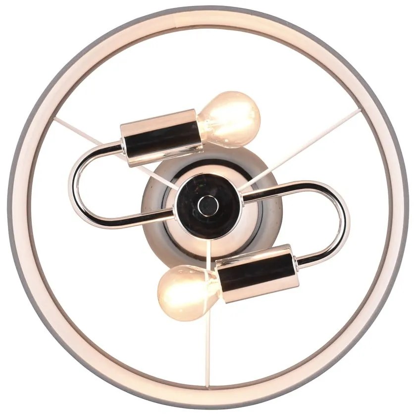 Szara lampa sufitowa ø 30 cm Davos – Trio