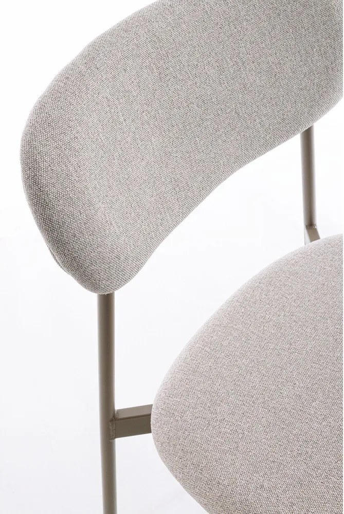 Jasnobrązowe tapicerowane krzesło Inka – Yes Everyday