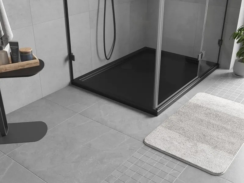 Mexen Flow brodzik prostokątny slim 90 x 75 cm, czarny mat - 46R707590