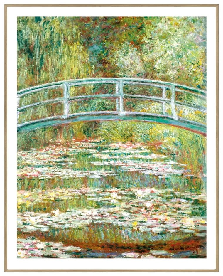 Obraz 40x50 cm Monet: Japanese Footbridge