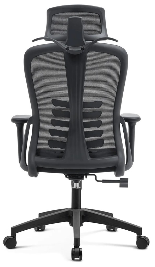 Fotel Biurowy Ergonomiczny Obrotowy JULIET Wentylowany Czarny Nowoczesny