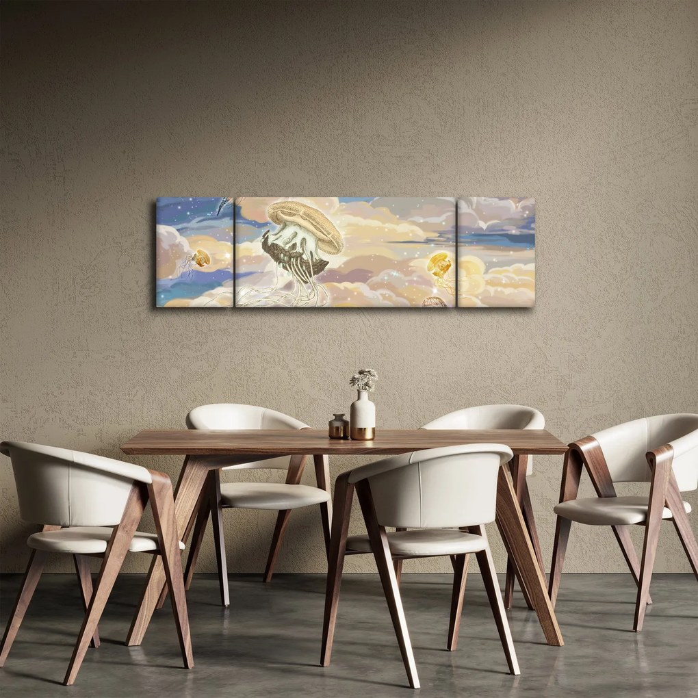 Obraz - Niebiańskie Meduzy (170x50 cm)