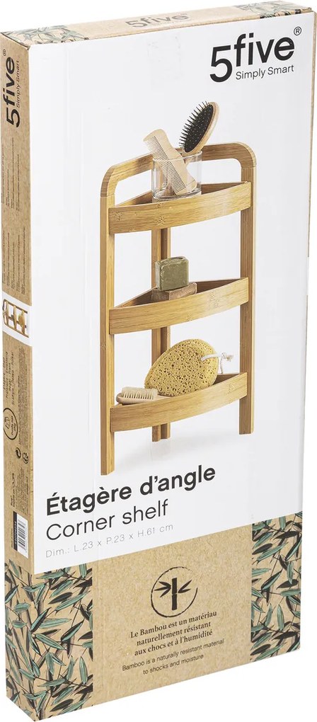 Regał bambusowy do łazienki