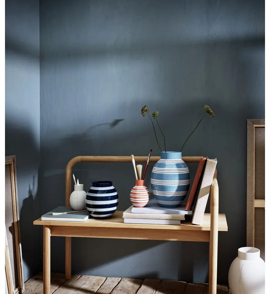 Biało-różowy ceramiczny wazon Kähler Design Nuovo, wys. 14,5 cm