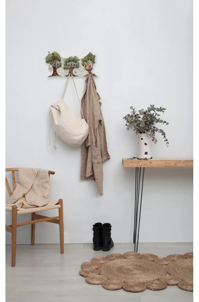Zielony dziecięcy wieszak ścienny Tree House – Little Nice Things