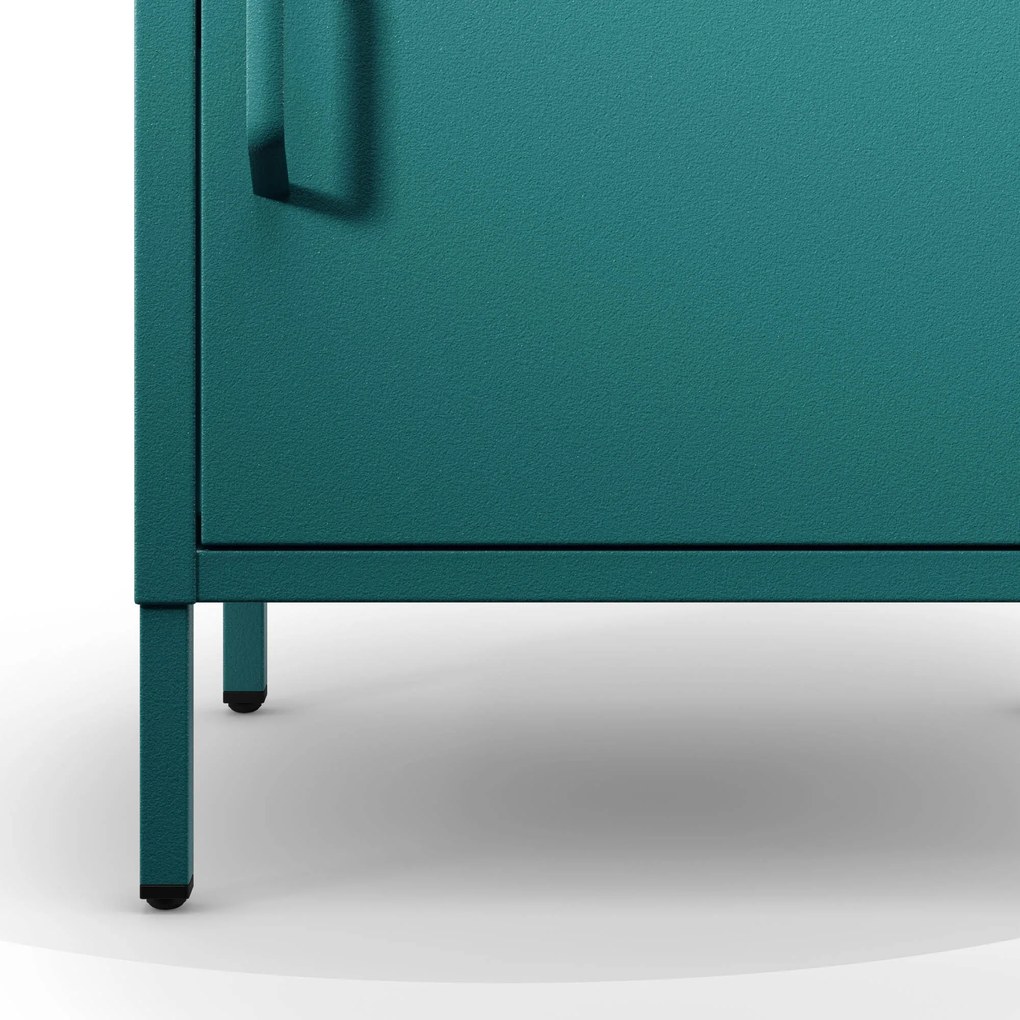 Szafka nocna metalowa morska Modern MIA, 424 x 595 x 400 mm