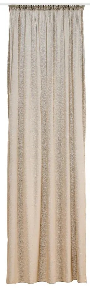 Firanka w beżowo-złotym kolorze 140x245 cm Carmine – Mendola Fabrics