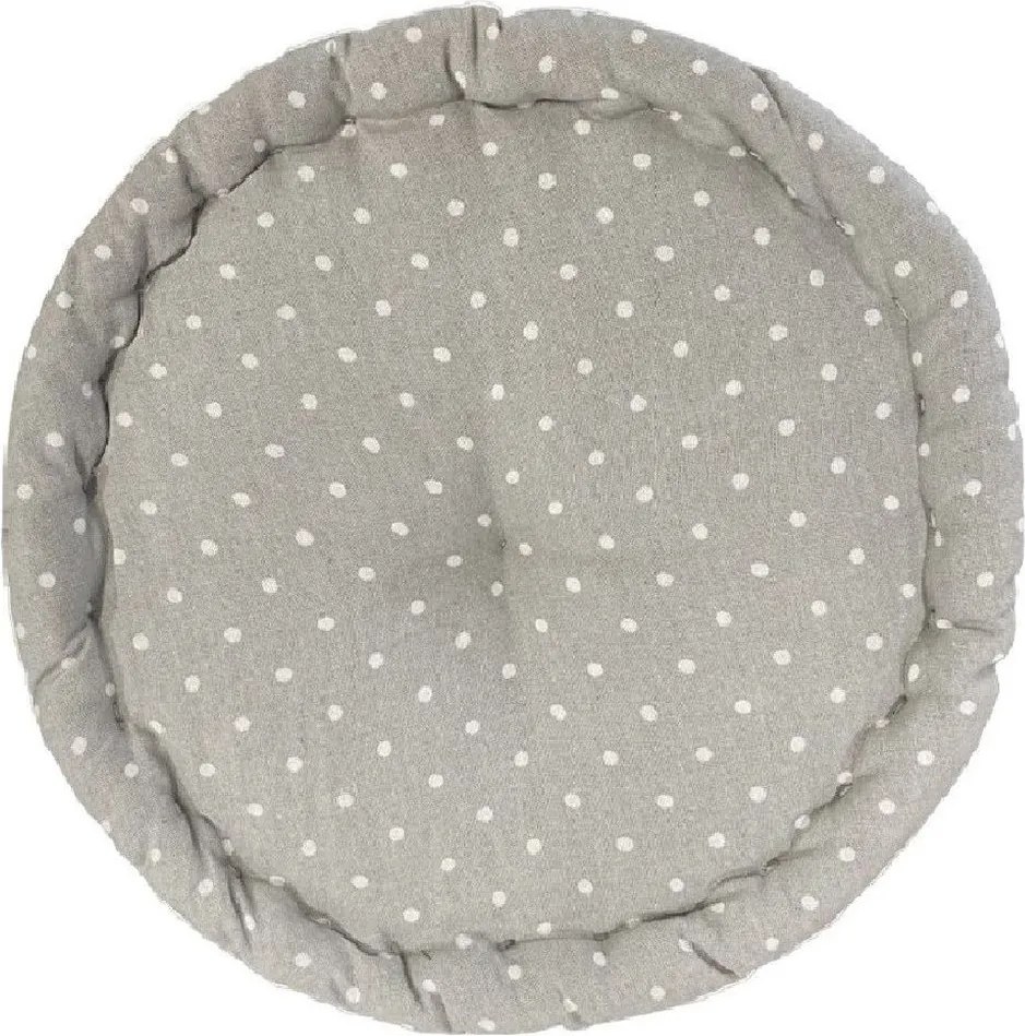 Poduszka do siedzenia na podłodze okrągła CONSTANCE, bawełna, Ø 40 x 12 cm