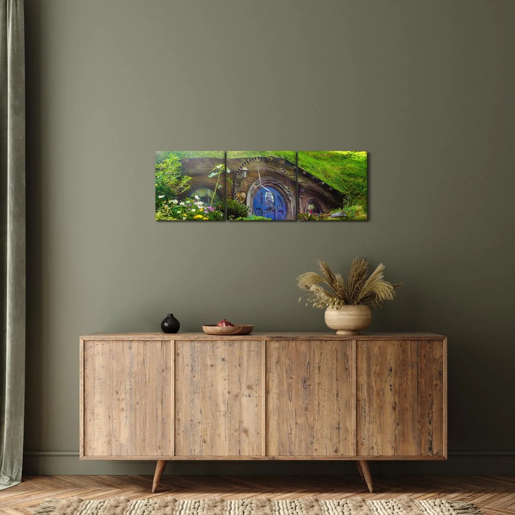Obraz - Hobbit (z zegarem) (90x30 cm)