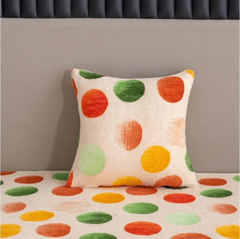 Mikropluszowa poszewka na poduszkę DOTELLA 45x45 cm, kolorowy