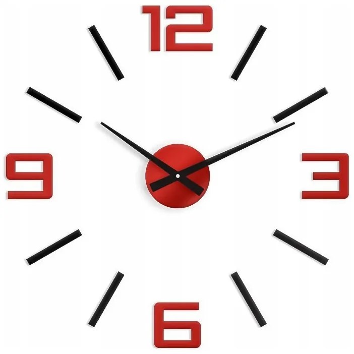 Zegar ścienny naklejany duży nowoczesny akrylowy na ścianę do kuchni salonu