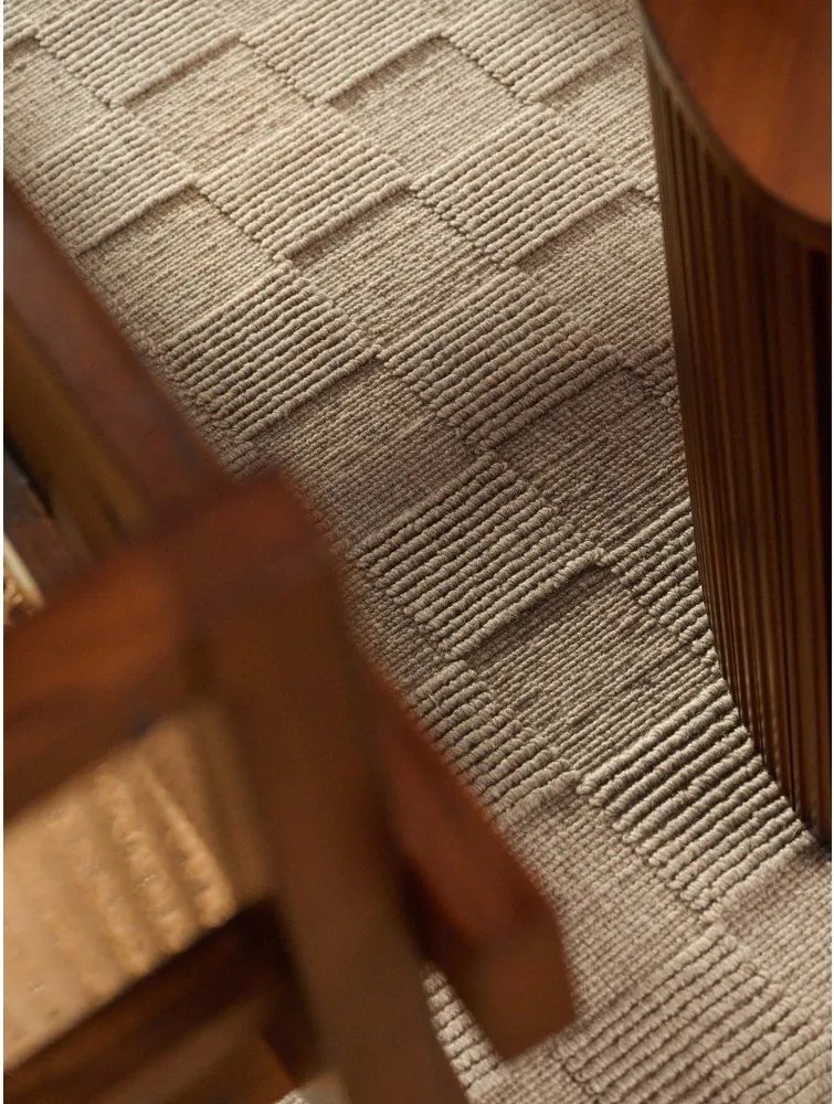 Brązowy wełniany dywan tkany ręcznie 200x300 cm Scala – Villeroy&amp;Boch