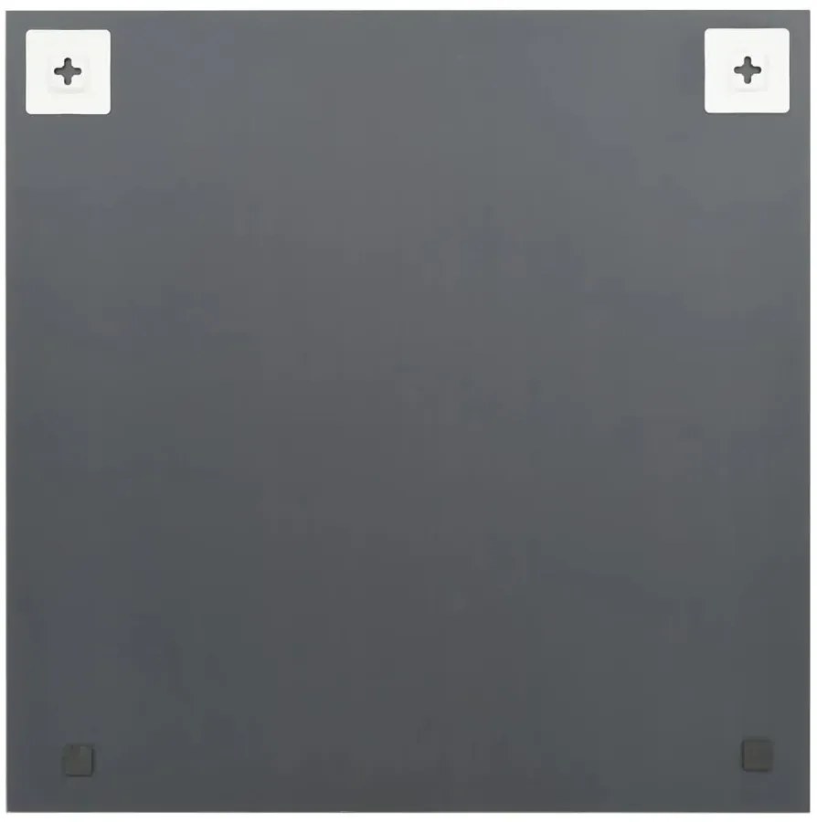 Kwadratowe srebrne lustro wiszące LED 40x40 cm T9-D02