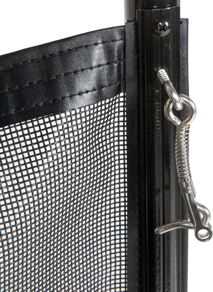 Outsunny Bezpieczny Płot Basenowy dla Dzieci - 4 Aluminiowe Elementy, Texline, Czarny, 365x126cm