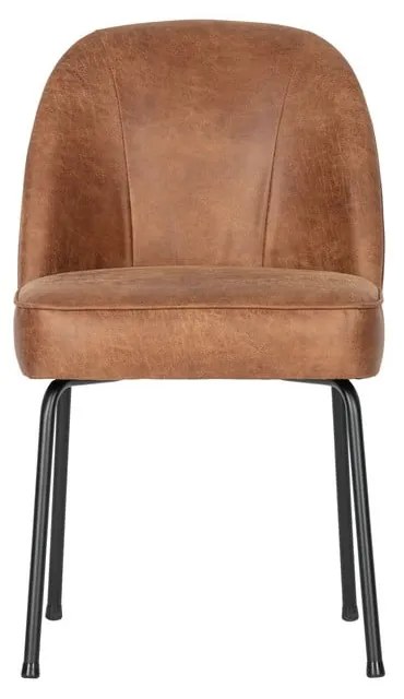 Koniakowe krzesła ze skóry zestaw 2 szt. Vogue – WOOOD