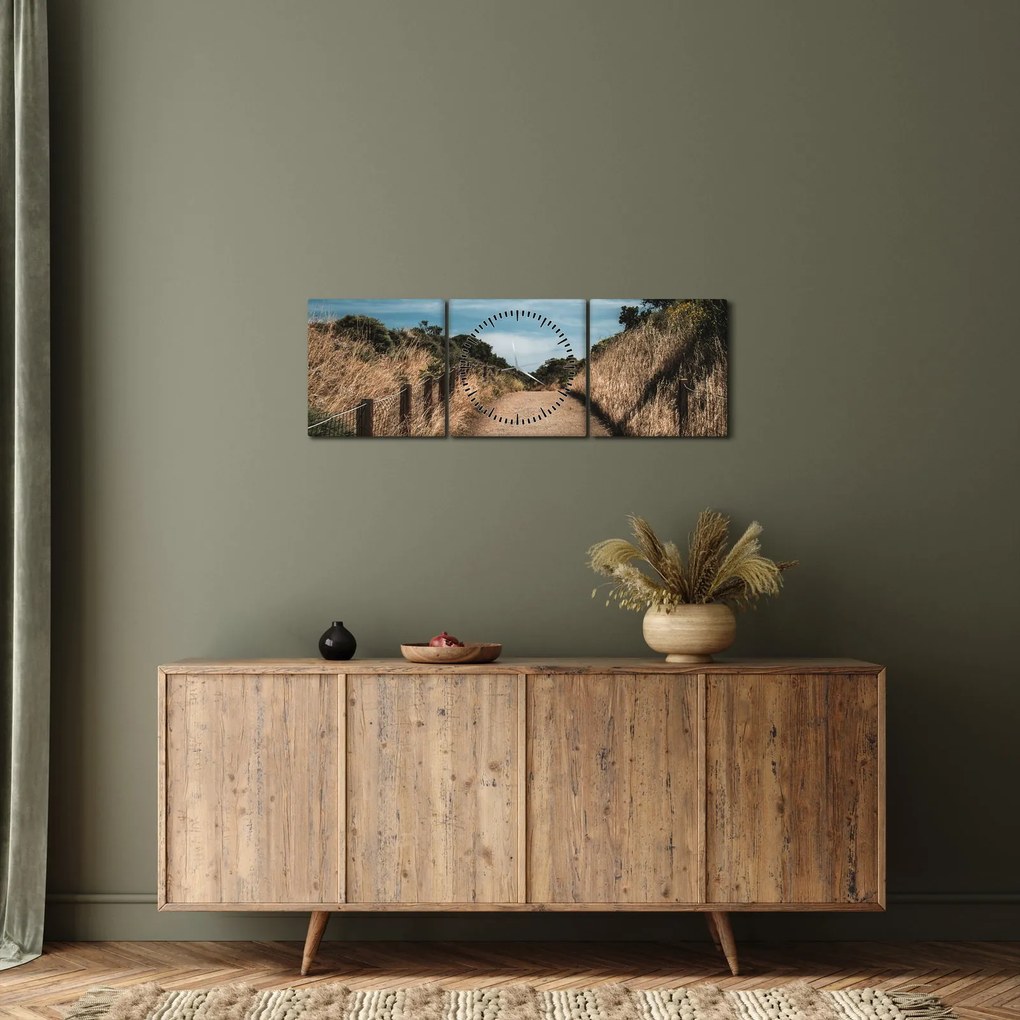 Obraz - Na szlaku (z zegarem) (90x30 cm)
