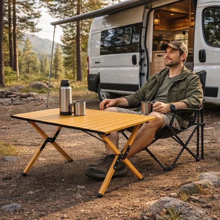 Składany stolik turystyczny Trekon 0132, 88x59 cm