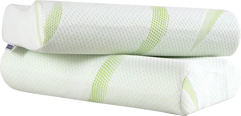 Poduszka ergonomiczna Aloe Vera z pianką Memory 2szt. 30x50 30x50 cm