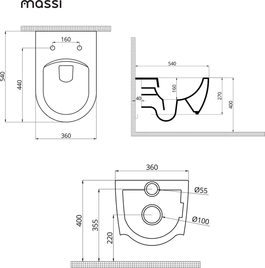 Zestaw łazienkowy z umywalką RONA, miską wc, stelażem i przyciskiem | Różne kolory : Kolor zestawu - Biały połysk, Podłączenie syfonu - Do podłogi