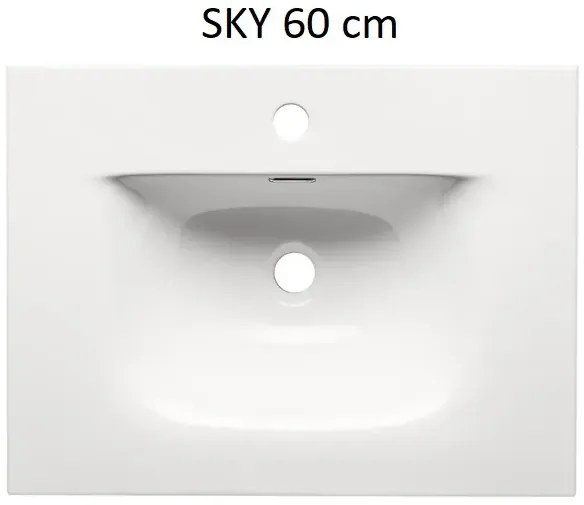 Szafka pod umywalkę TALIA CASELLA 2S 60cm dąb casella/czarny mat COMAD