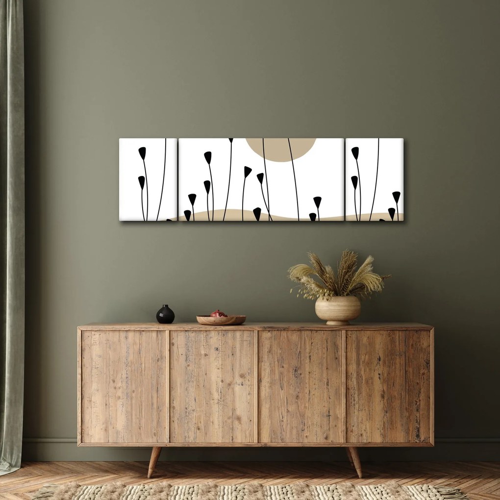 Obraz - Łąka graficzna N⁰2 (170x50 cm)