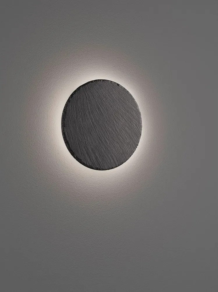 Czarny kinkiet LED ze ściemniaczem ø 20 cm Raven – Trio