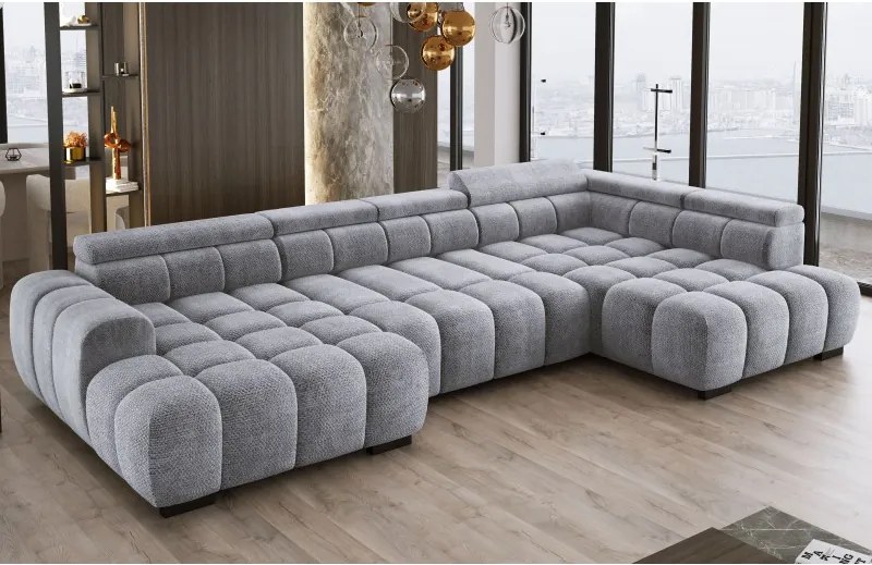 Narożnik BULL XL Prawostronny z elektryczną funkcją regulacji tkanina Eden 18 WERSAL