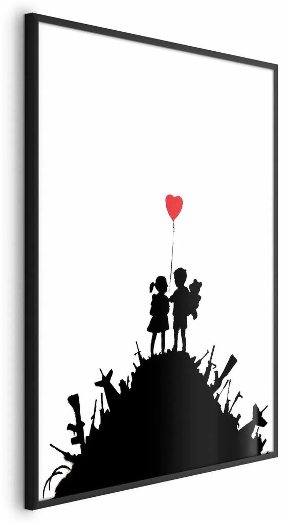 Plakat Pole bitwy 40x60 cm z ramą czarną bez marginesu ARTGEIST B